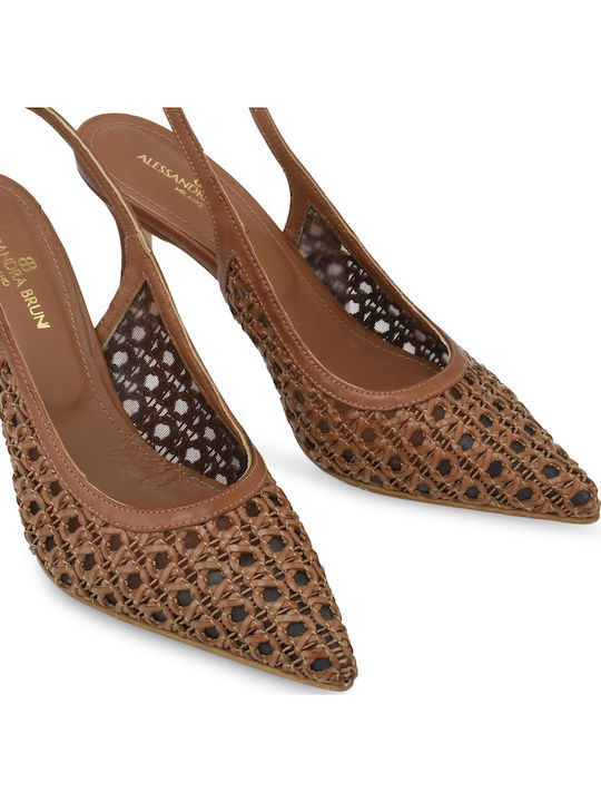 Heels with High Heel Tabac Brown