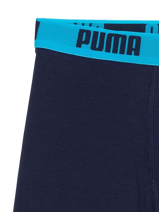 PUMA Basic Kinderunterwäsche Boxer Türkis 2 Stück