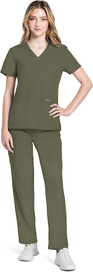 Cherokee Originals Ultra Women's Medical Blouse Green
