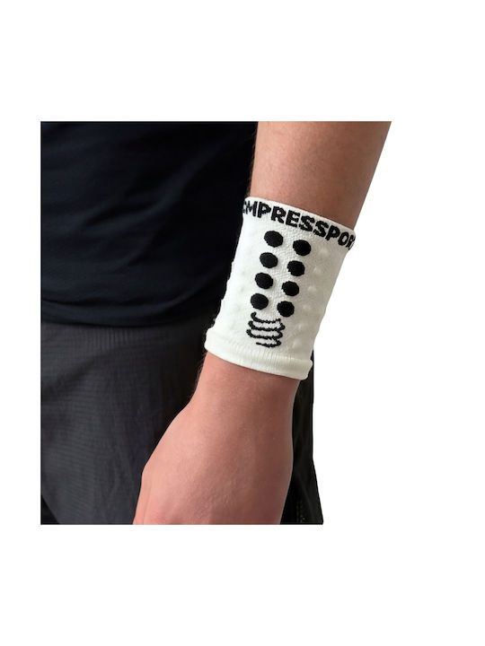 Compressport Sweatbands Αθλητικά Περικάρπια Λευκά