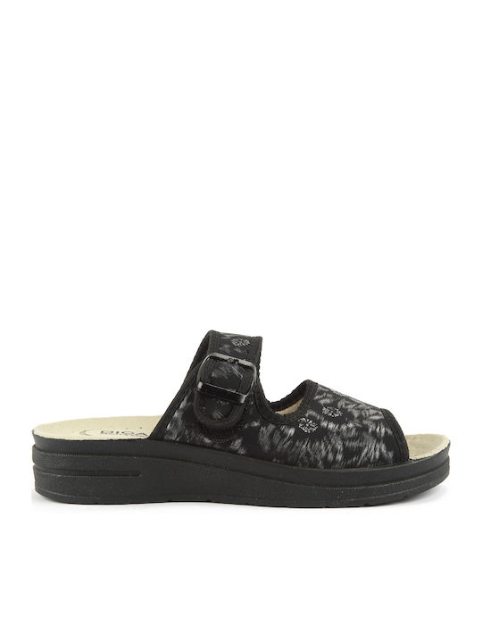 Anatomic Women's Platforms in Style Slippers Black