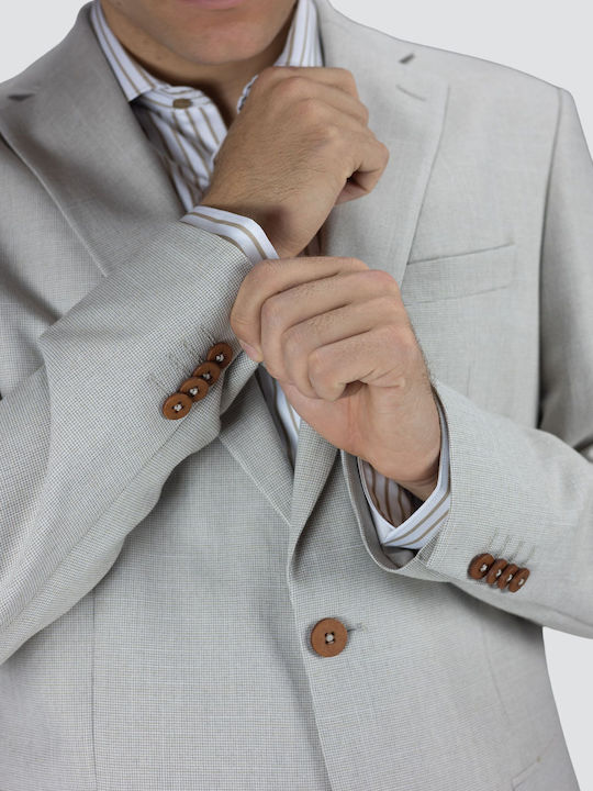 Herrenanzugjacken mit Regelmäßiger Passform Beige