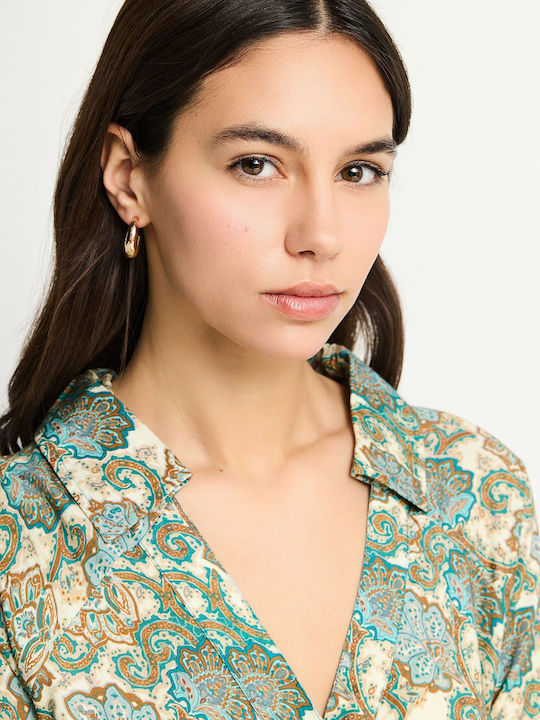 Women's Short Sleeve Floral Jumpsuit