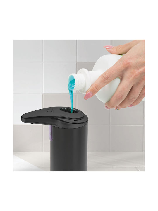 Dispenser Μεταλλικό με Αυτόματο Διανομέα Μαύρο 220ml