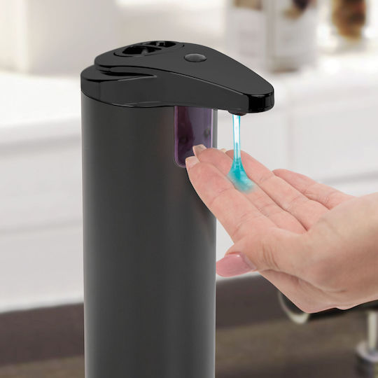 Dispenser Μεταλλικό με Αυτόματο Διανομέα Μαύρο 220ml