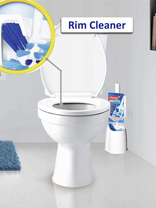 Vileda Metallische Toilettenbürste Badezimmer Silber