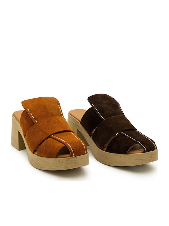 Suede Πέδιλα Καφέ