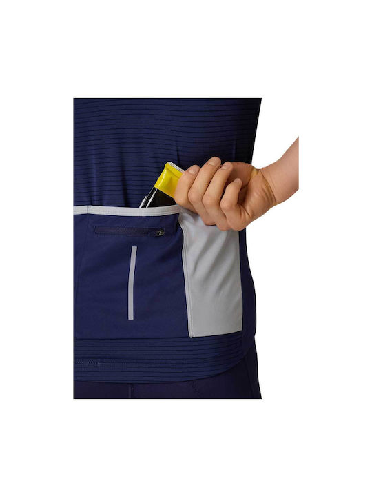 4F Men's Short Sleeve Cycling Jersey Blue