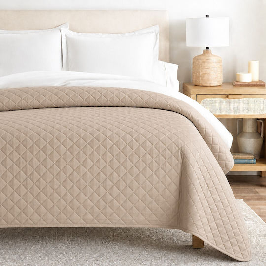 Astron Italy Hotel Bedspread Single M240xP160cm Beige