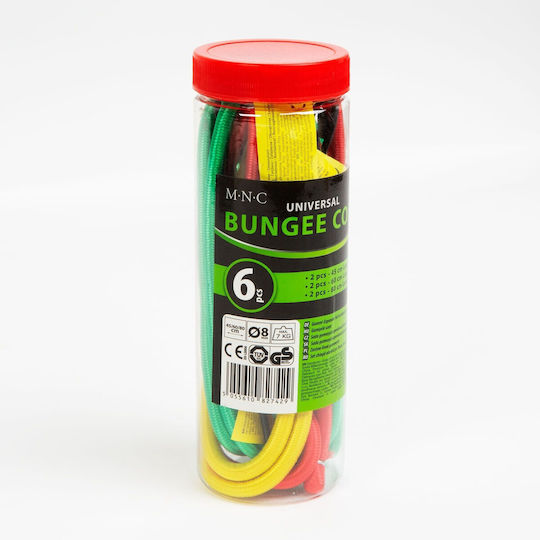 Set 6 Curele Elastice 45 60 80cm Fixatoare Bagaje Cârlige Metalice Auto 10kg
