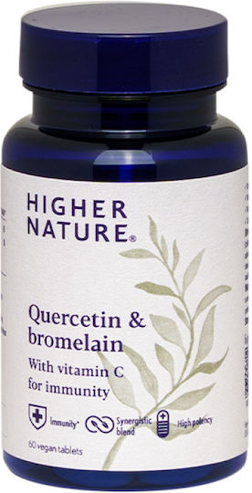 Higher Nature Quercetin & Bromelain 60 ταμπλέτες Natural