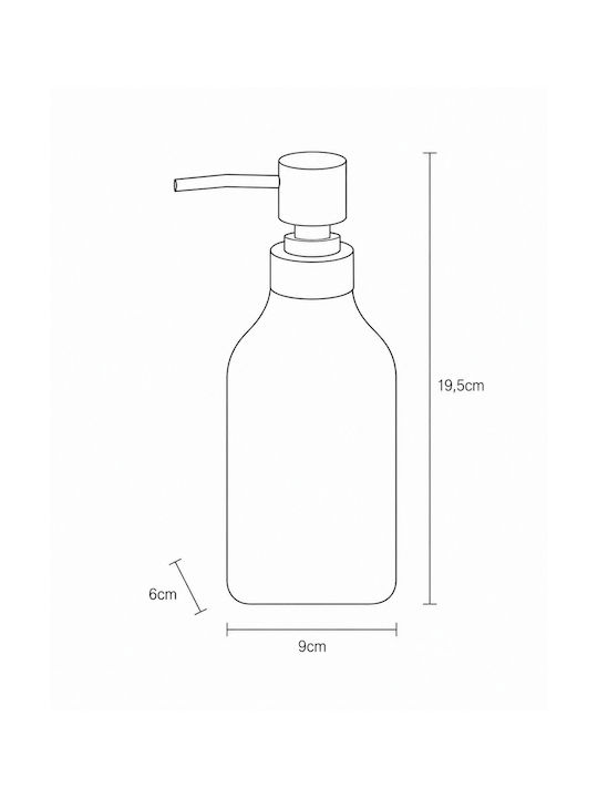 MRShome Dispenser Ceramică Gri 350ml