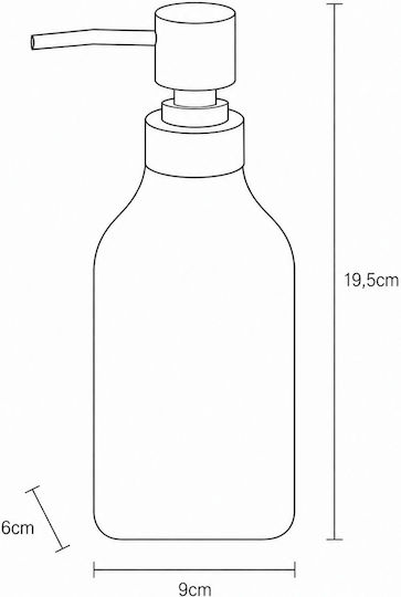 MRShome Keramik Spender Schwarz 350ml