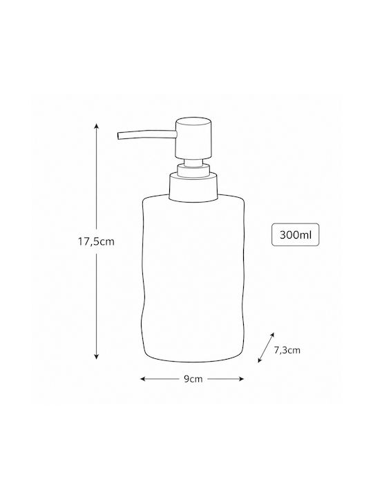 MRShome Keramik Spender Weiß 300ml