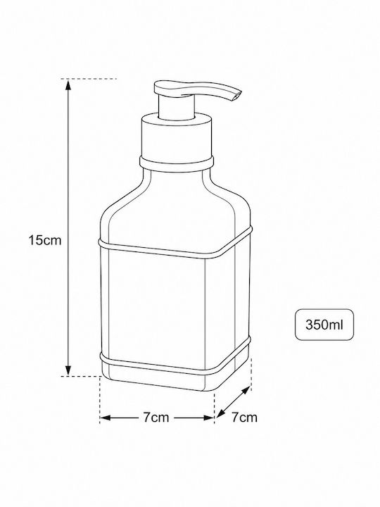 MRShome Dispenser Kitchen Glass Gray 350ml