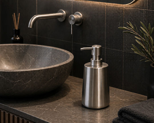 MRShome Dispenser Made of Silver Stainless Steel