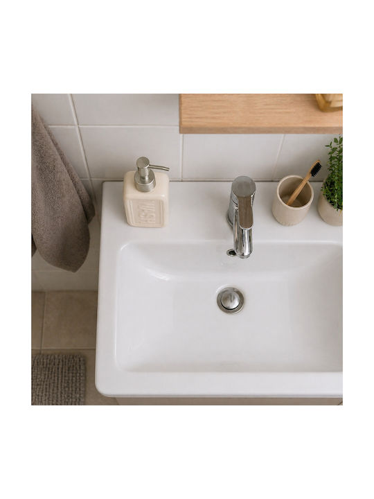 MRShome Dispenser Μεταλλικό Λευκό 300ml
