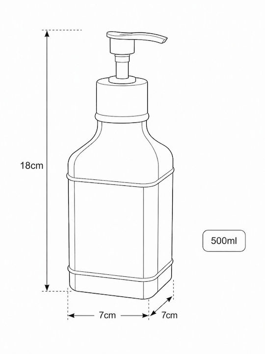 MRShome Spender Glas Transparent 500ml
