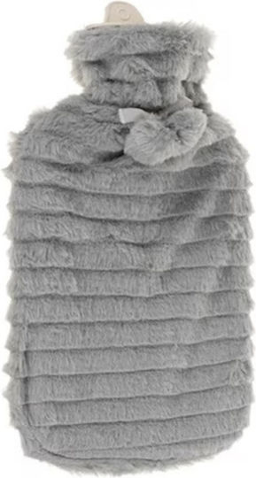 Hot Water Bottle in Gray Color with Cover for General Use 38x20cm 2000ml