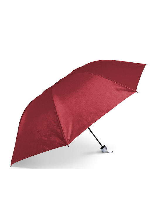 Compact Red Umbrella