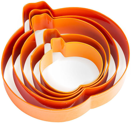 Set 5 Metal Halloween Pumpkin Cake Molds