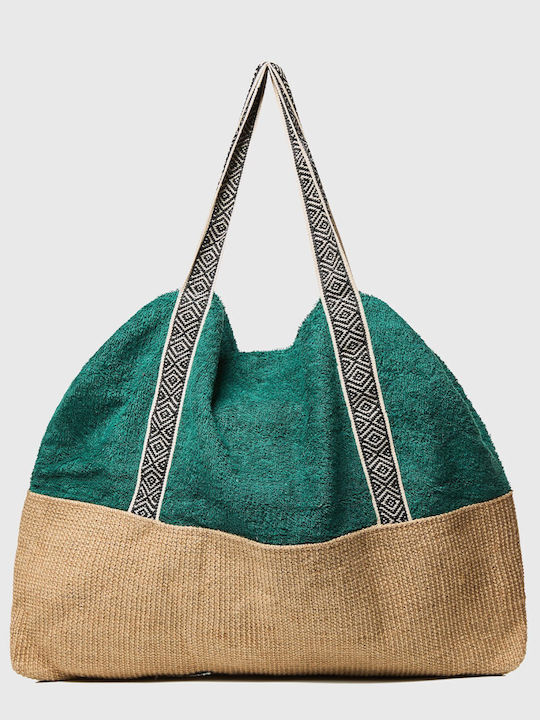 Funky Buddha Terrycloth Beach Bag Green