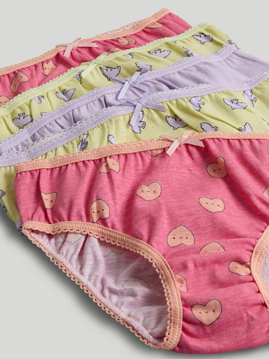 Mothercare Set Lenjerie Pentru Copii Chiloți Inimi 5 Bucăți