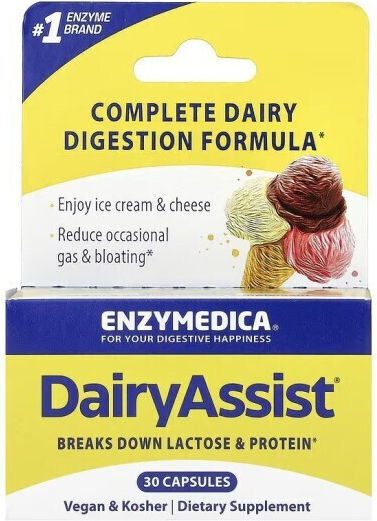Enzymedica DairyAssist 30 κάψουλες
