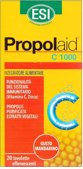 ESI Propolaid Propol C 1000mg 20 ταμπλέτες Μανταρίνι