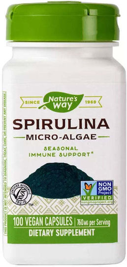 Nature's Way Spirulina Micro-Algae 380мг 100 капси