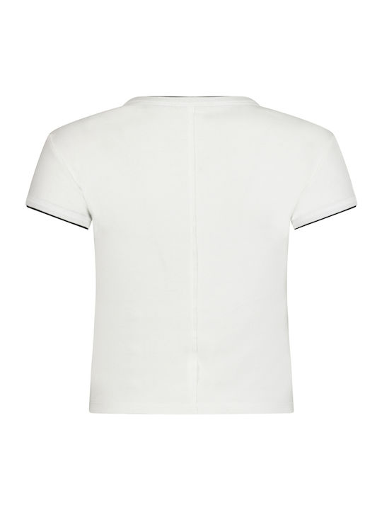 Kurzärmeliges Weißes Damen T-Shirt