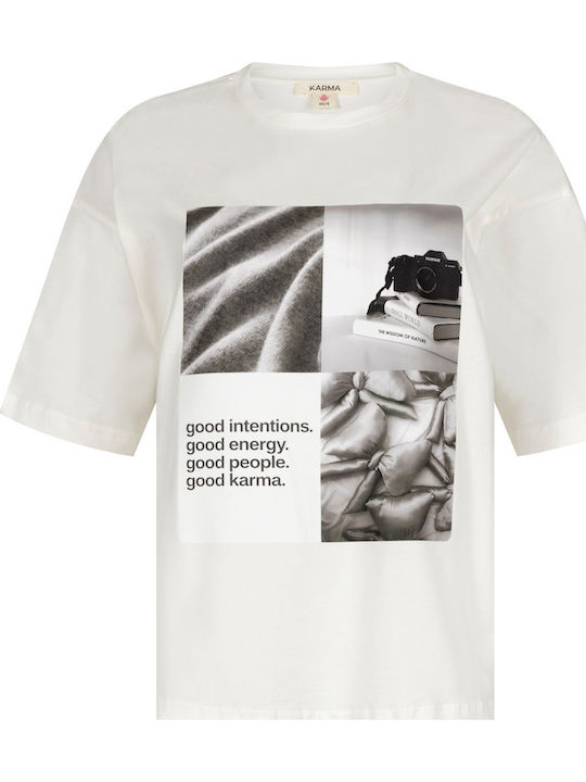 Tricou Pentru Femei Alb Mâneca Scurtă