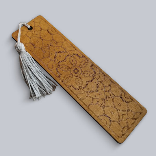 Holz Lesezeichen Mandala Gravierte Designs