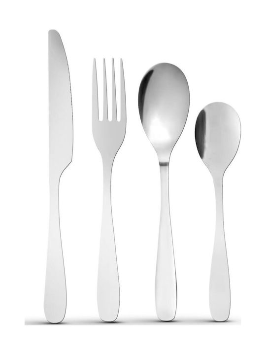 Cutlery Set Silver 16 Pieces