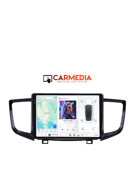 Carmedia Car Audio System for Honda Pilot 2016-2019 (Bluetooth/USB/WiFi/GPS/Apple-Carplay/Android-Auto) with Touch Screen 9.5"