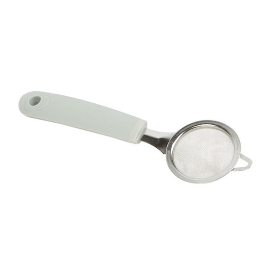 22 Cm Stainless Steel Tea Filter Handle Perfect Infusion Gray