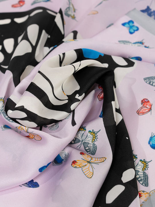 Hermosa Damen Seiden Foulard Grau