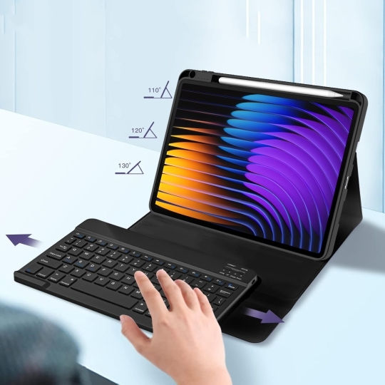 Tech-Protect Sc Pen + Клавиатура Galaxy Tab A9 A11 8.7 X110 X115 X133 X135 Розов