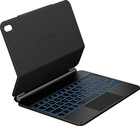 Typecase Klappdeckel Robust mit Tastatur Schware (iPad 11 A16 2025, iPad 10,9 2022)