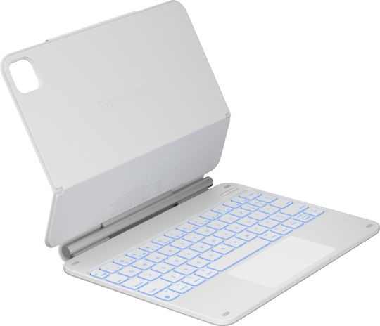 Typecase Klappdeckel Robust mit Tastatur Weie (iPad Air 11 2024/2025)