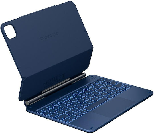 Typecase Калъф Edge Клавиатура iPad Air 11 2024/2025 Pacific Blue Kb206-110-d-pbu-pbu-b-us-v5b