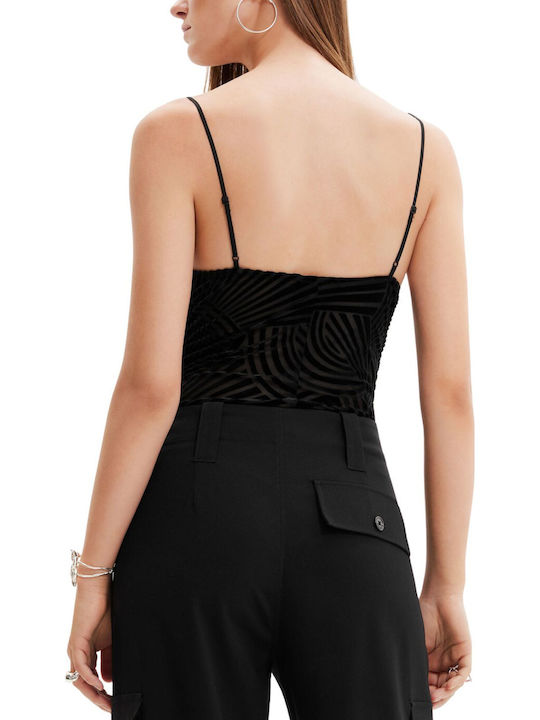 Women's Body Desigual Velty Black Velvet Straps Xl