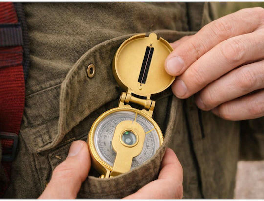 Military Survival Compass Metal Foldable Absolute Accuracy On The Mountain