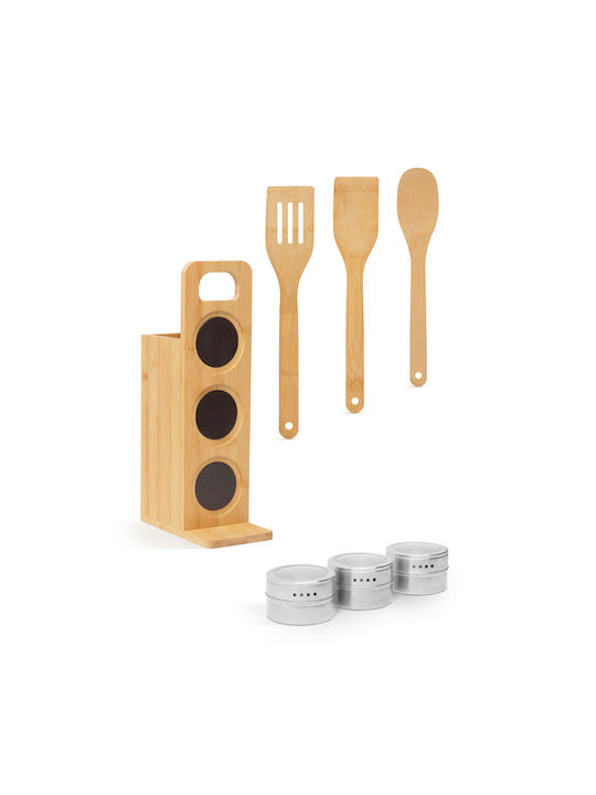 Spice Jars from Bamboo Beige 7 Pieces