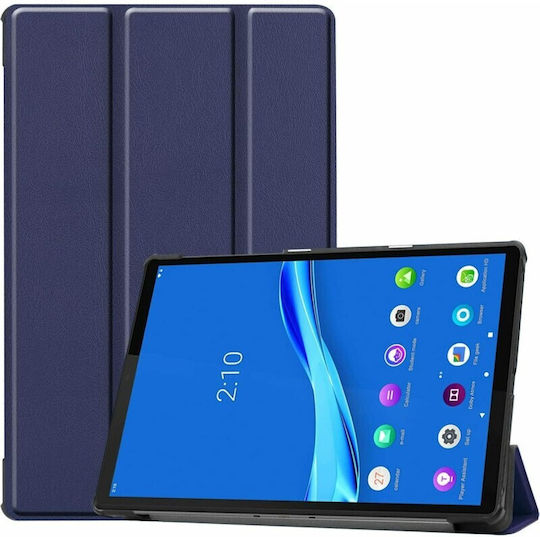 Trifold Tablet Case Book Silicone Flip Cover Samsung S6 Lite P610 Dark Blue