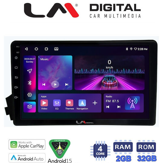 LM Digital Car Audio System for SsangYong Actyon / Kyron 2006>2015 Bluetooth USB Wi-Fi GPS Apple CarPlay Android Auto with 9" Touch Screen