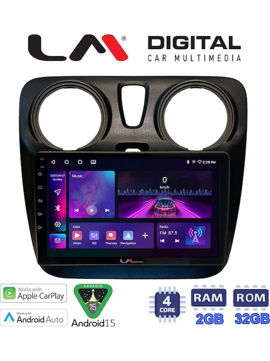 LM Digital Ηχοσύστημα Αυτοκινήτου για Renault Dokker Dacia Dokker 2012 > (Bluetooth/USB/WiFi/GPS/Apple-Carplay/Android-Auto)