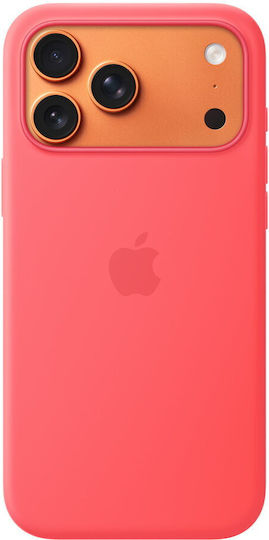 Apple Silicone Handyhülle mit Magsafe Rückseitenumschlag Bright Guava für iPhone 17 Pro Max
