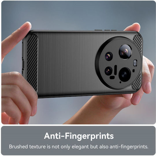 Techsuit Carbon Stoßstange Silikon / Kunststoff Schwarz (Xiaomi 17 Ultra)