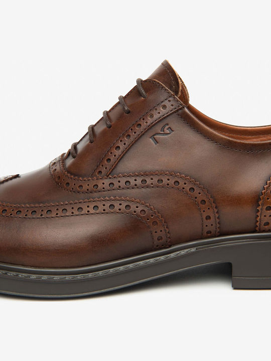 Leder Herren Oxfords Beige